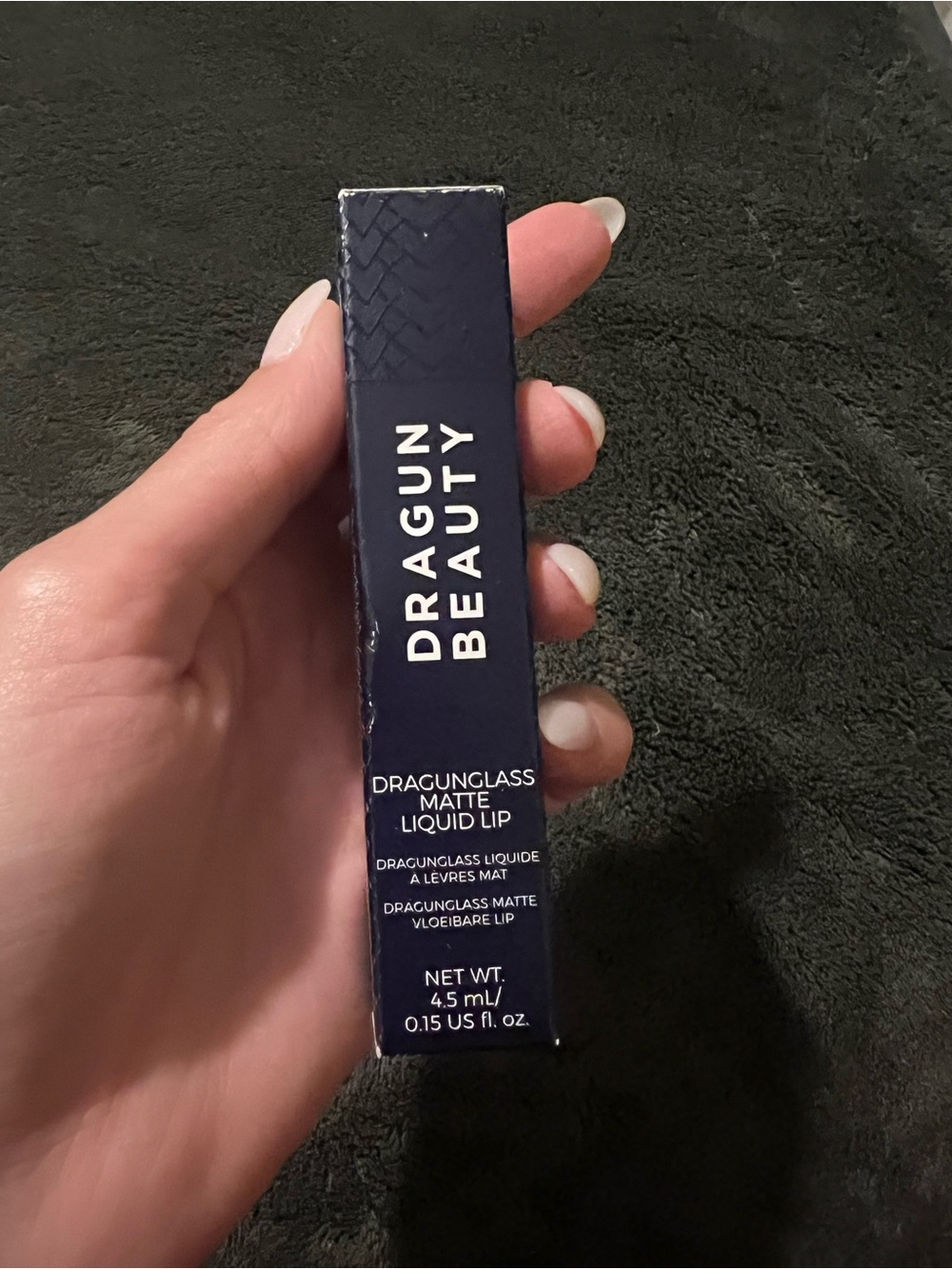 Dragun Beauty Matte Liquid Lipstick Box in Navy